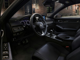 honda civic, black interior