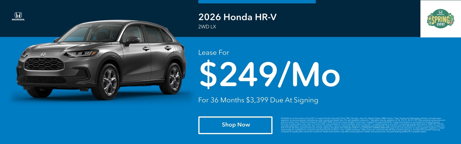 2026 Honda HR-V Special
