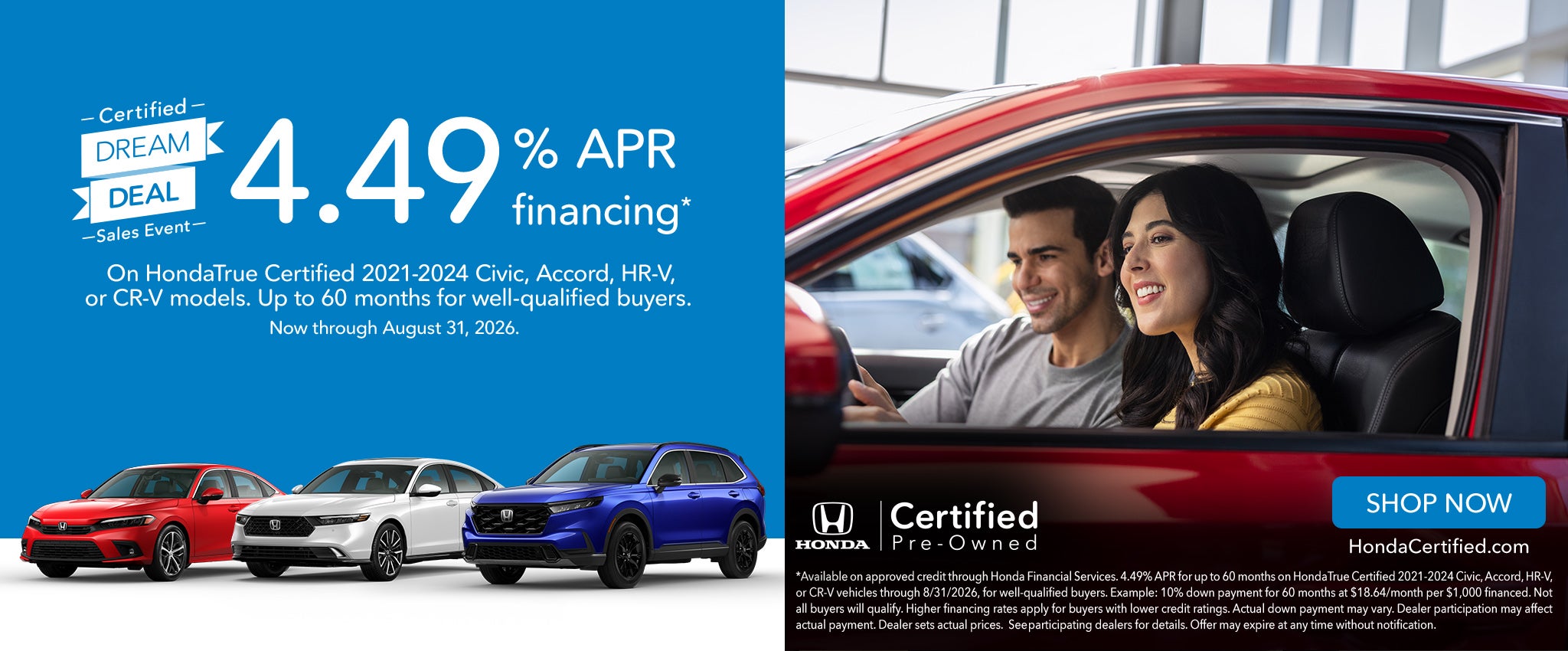 Honda CPO Dream Deal