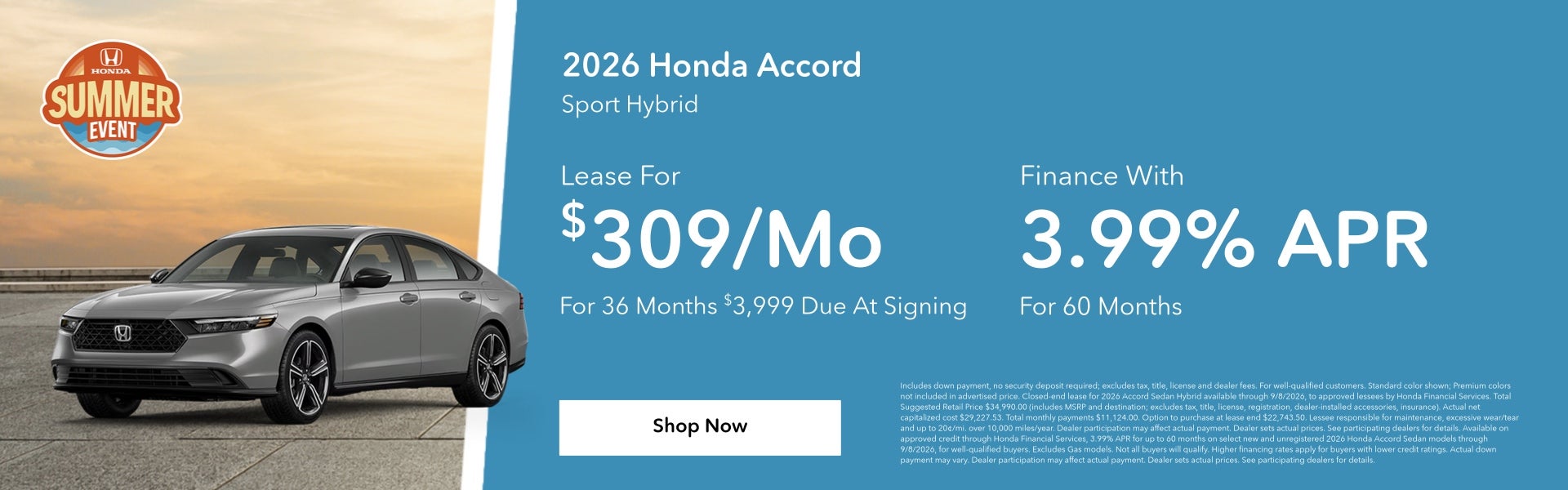 Honda Accord Hybrid Deals