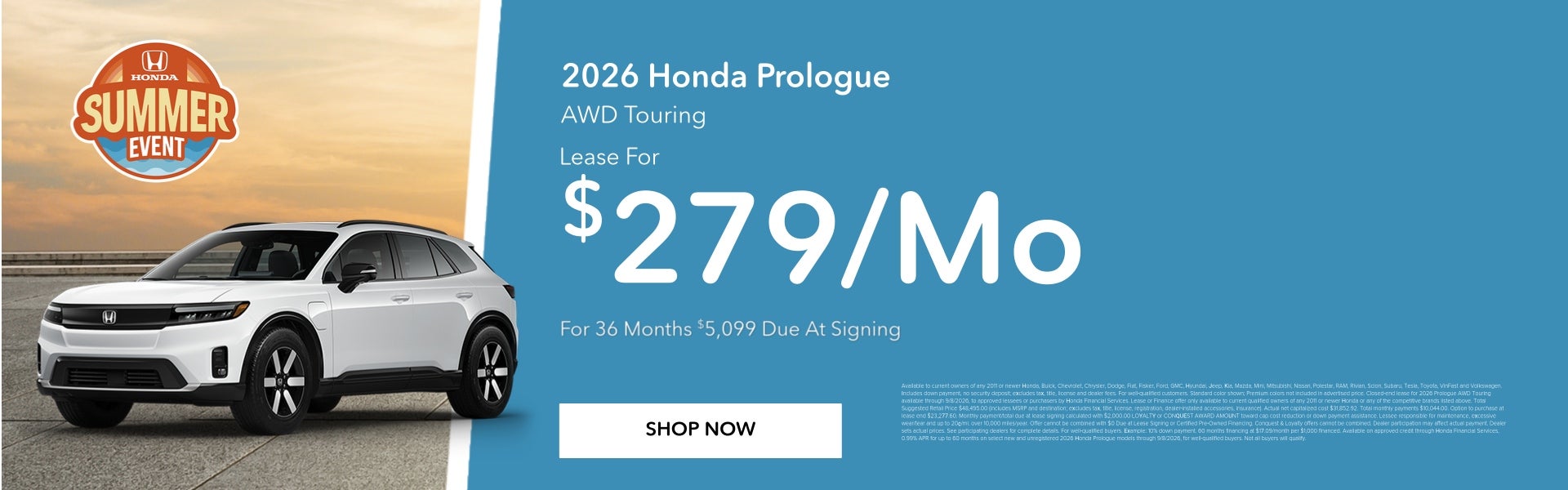 Honda Prologue Deals