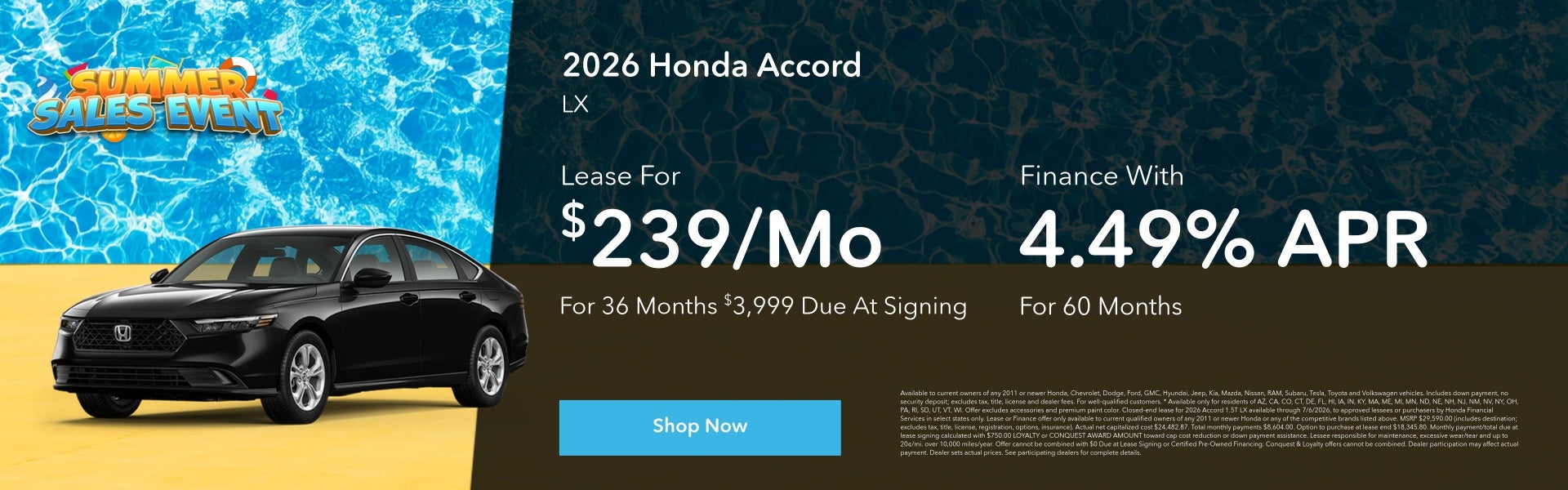 Honda Accord Offer