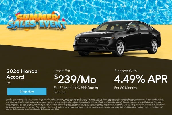 Honda Accord Offer