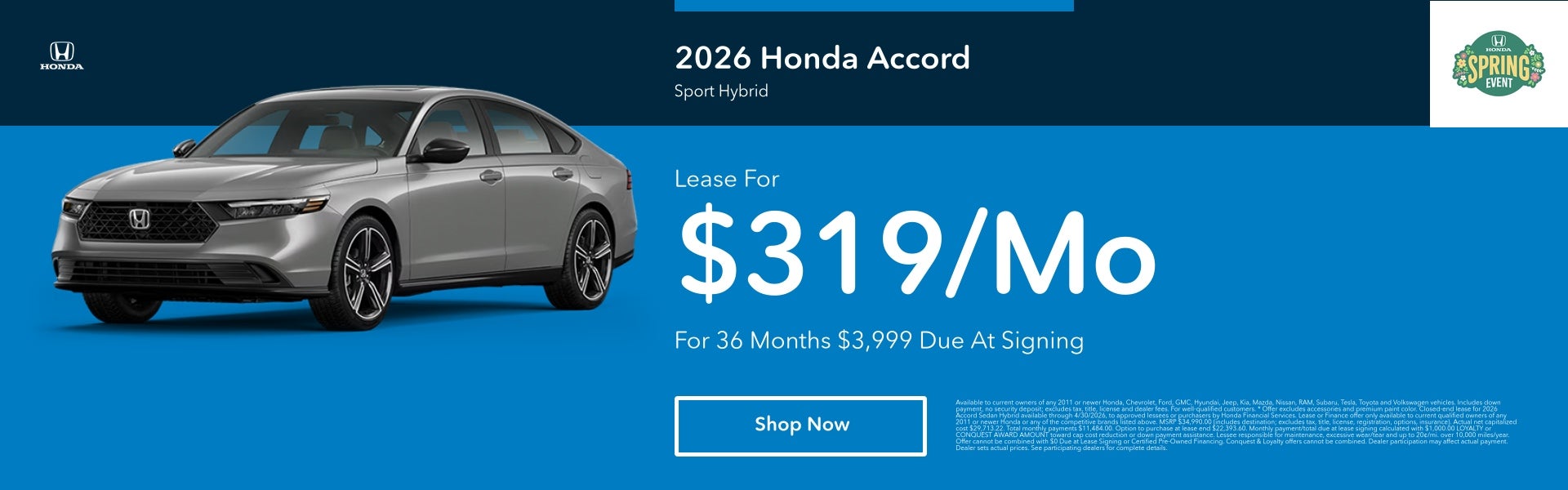 2026 Honda Accord Hybrid Deal