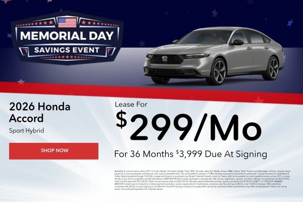 Honda Accord Hybrid Sale