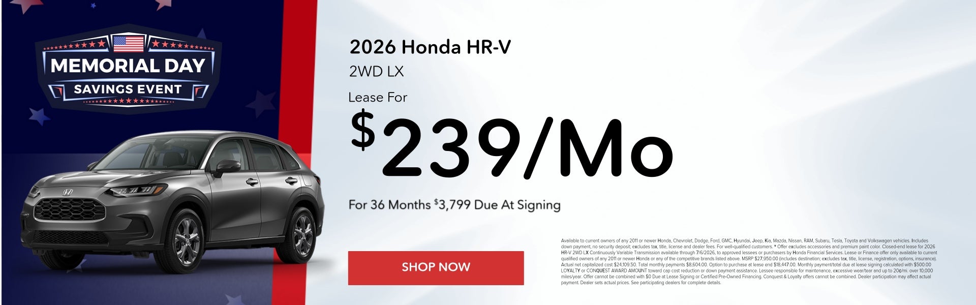 Honda HR-V Sale