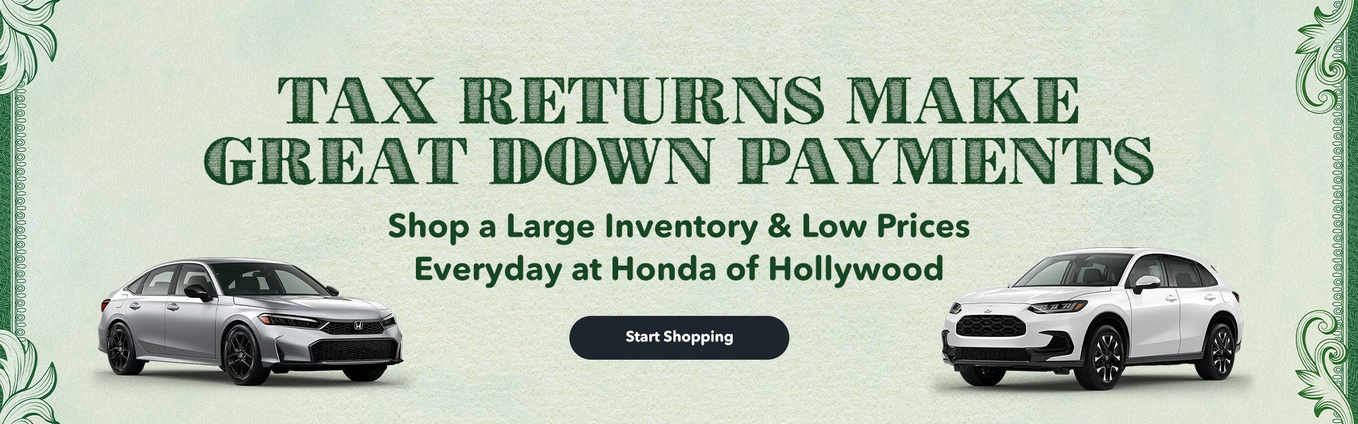 Tax Return Honda Sale